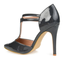 Load image into Gallery viewer, JOURNEE Collection Tru Patent T-Strap Pump