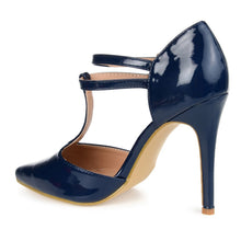 Load image into Gallery viewer, JOURNEE Collection Tru Patent T-Strap Pump