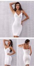 Load image into Gallery viewer, ADYCE Vestidos Spaghetti Strap Sleeveless Bodycon Celebrity Evening Party Dress - H5138

