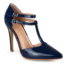 Load image into Gallery viewer, JOURNEE Collection Tru Patent T-Strap Pump
