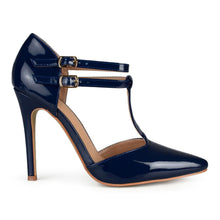 Load image into Gallery viewer, JOURNEE Collection Tru Patent T-Strap Pump
