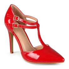 Load image into Gallery viewer, JOURNEE Collection Tru Patent T-Strap Pump

