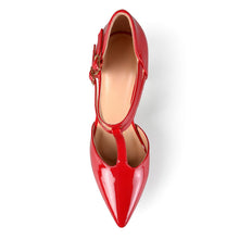Load image into Gallery viewer, JOURNEE Collection Tru Patent T-Strap Pump
