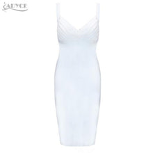 Load image into Gallery viewer, ADYCE Vestidos Spaghetti Strap Sleeveless Bodycon Celebrity Evening Party Dress - H5138
